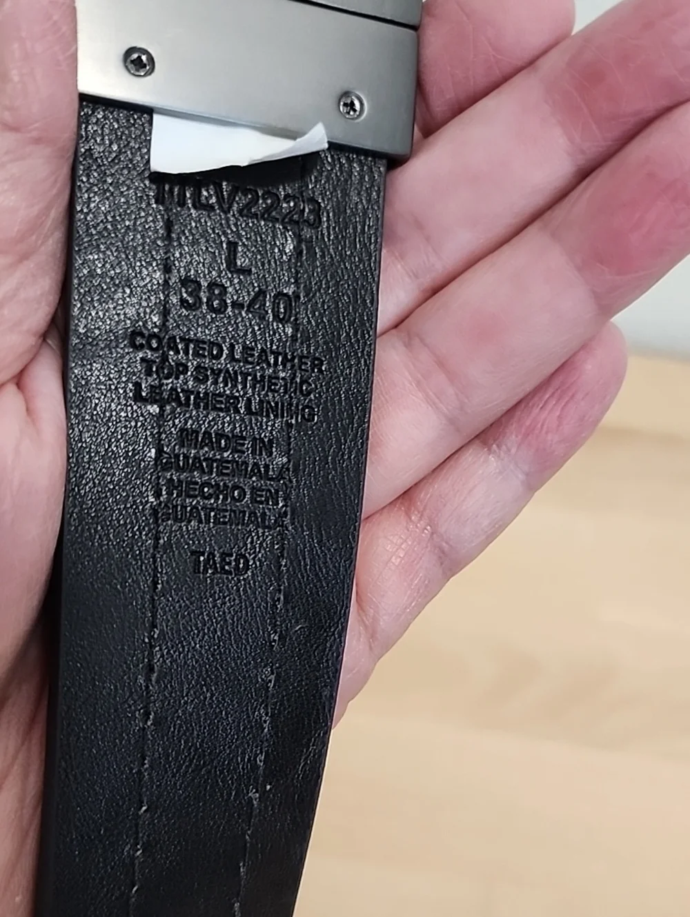 Levi's Brown Leather Belt with Metal Buckle. L 38-40